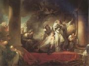 Jean Honore Fragonard The Hight Priest Coresus Sacrifices Himself to Save Callirhoe (mk05) oil painting reproduction